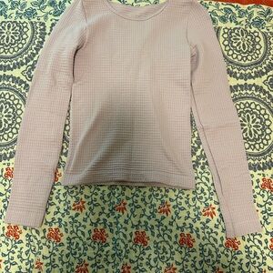 Aura Purple Fitted Ribbed Hoodie